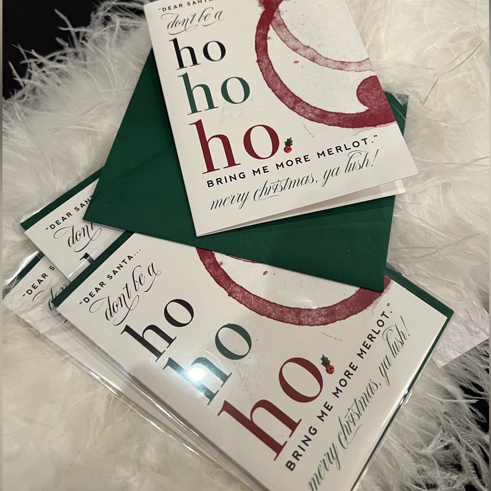 House of LZ Christmas cards, multiple of the same one.